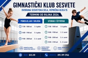 Termini treninga od rujna u dvorani Sesvetska Sela.